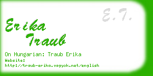 erika traub business card